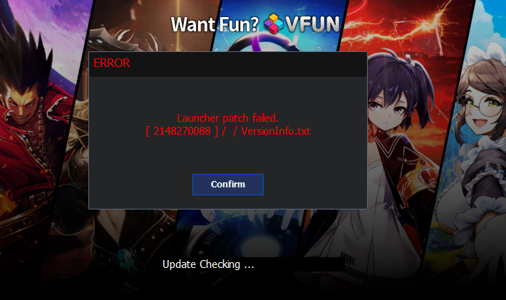 patch failed.
